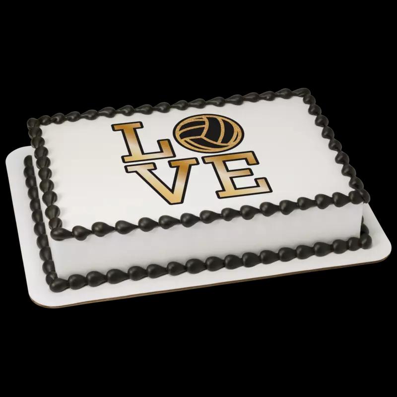 Volleyball Love Cake