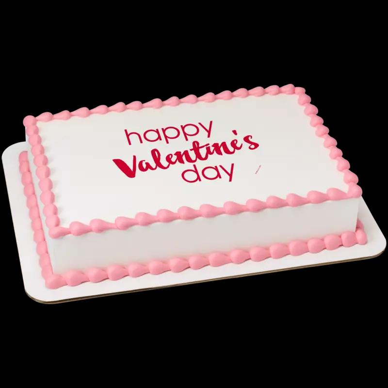 Valentine's Day Script Cake