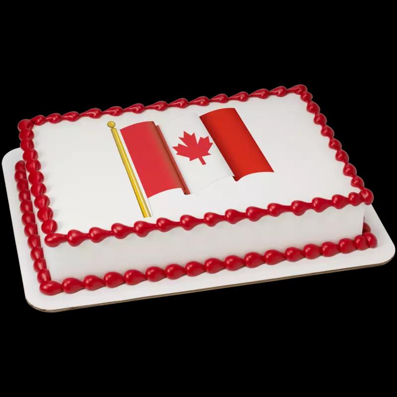 Canadian Flag Cake