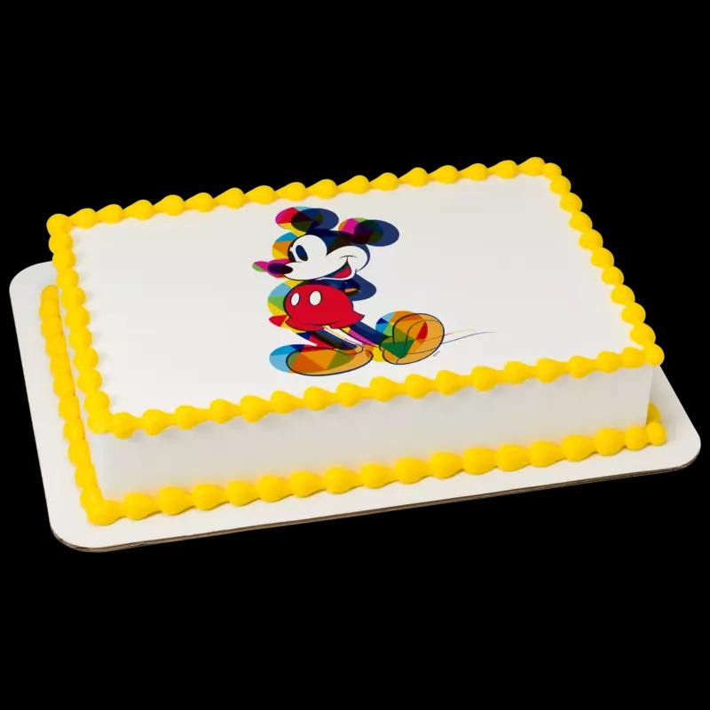 Disney Mickey Mouse One Of A Kind Colorful Cake