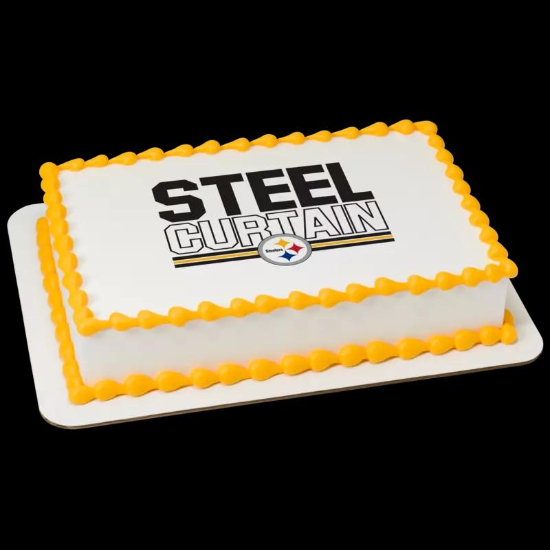 NFL Pittsburgh Steelers Steel Curtain Cake