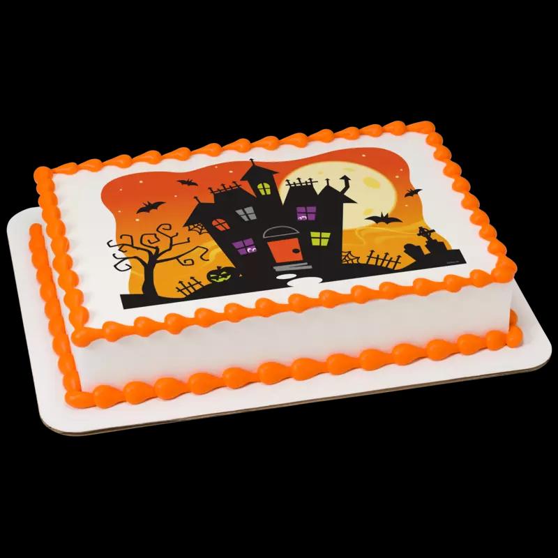 Spooky Haunted House Cake