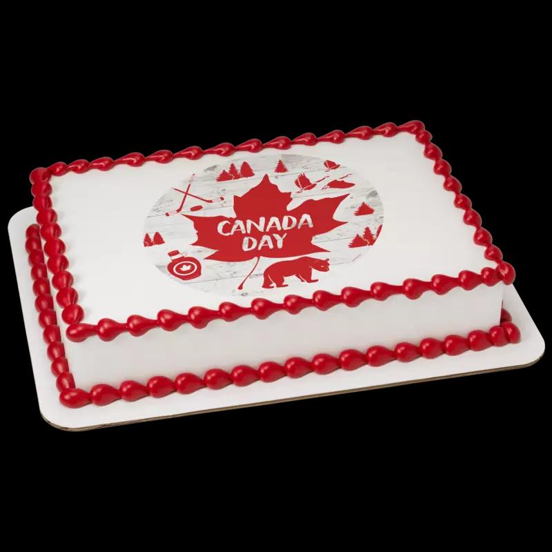 Canada Day Cake