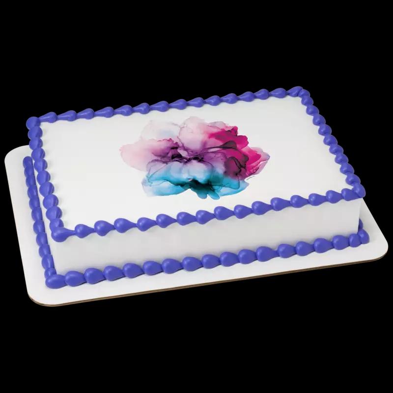 Abstract Watercolor Cake