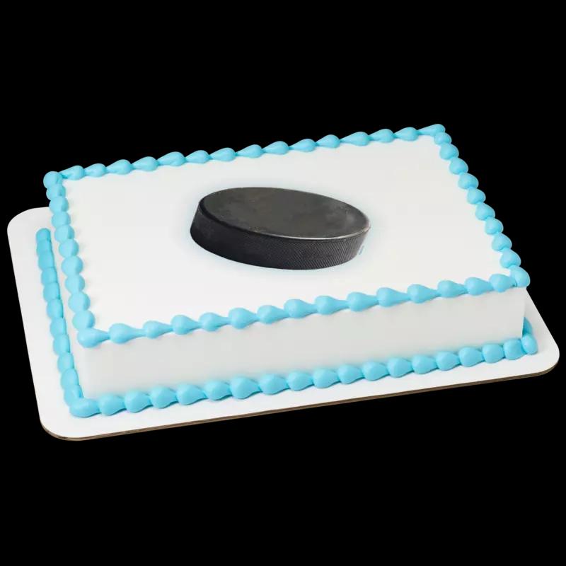 Hockey Puck Cake