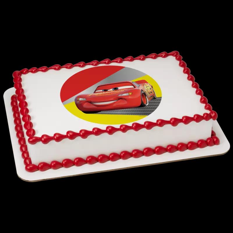 Disney and Pixar's Cars Lightning McQueen Cake