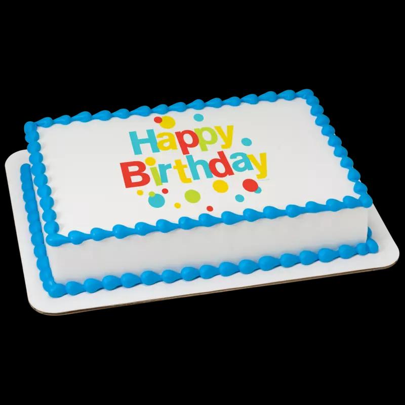 Very Happy Birthday Dots Cake