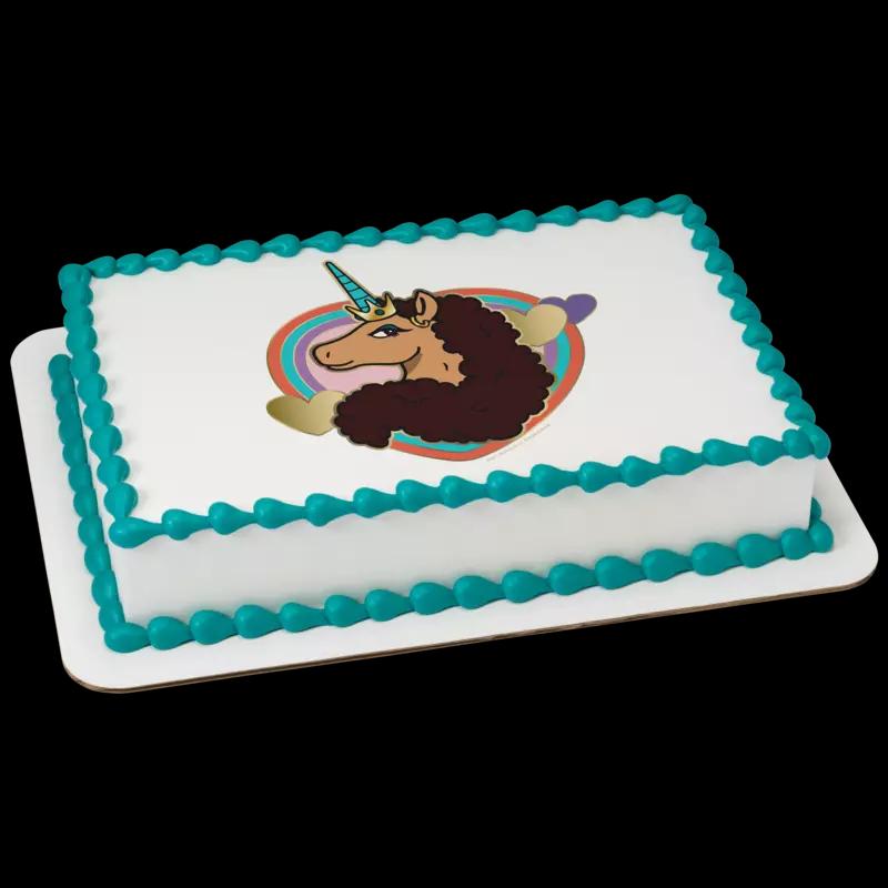 Afro Unicorn Divine Cake