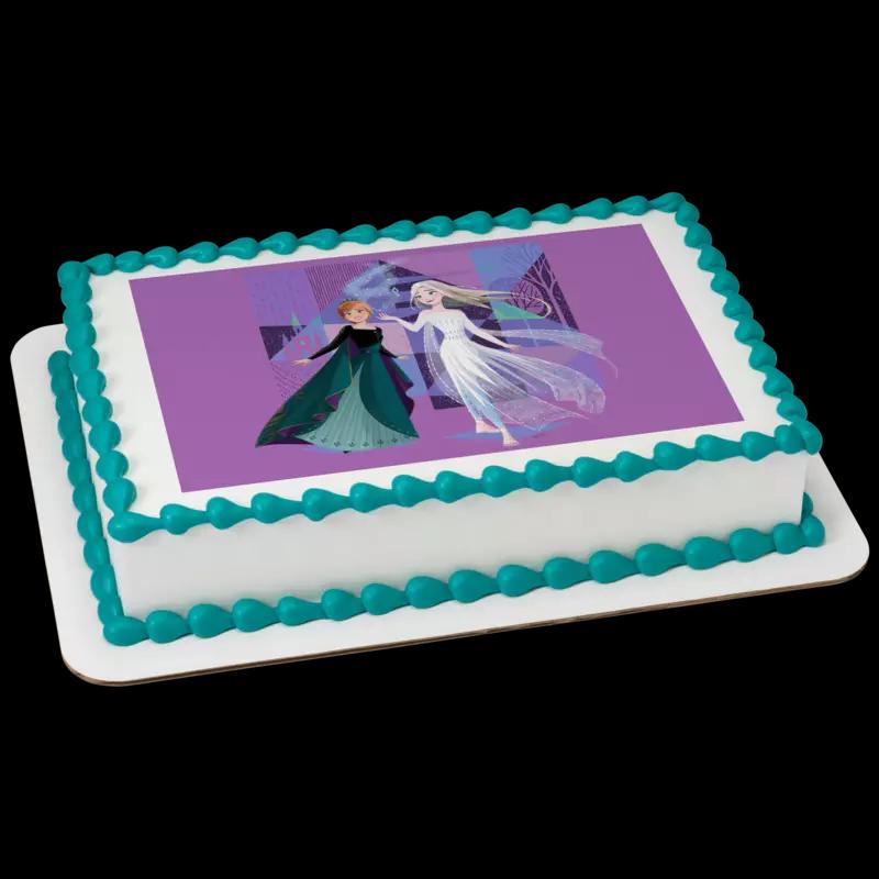 Disney Frozen II Sisters Cake