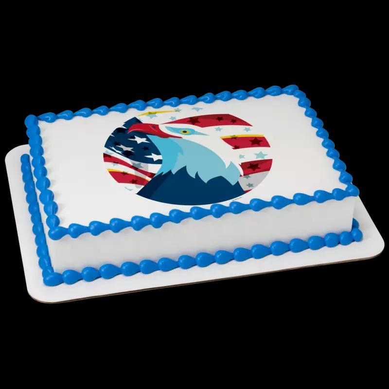 Patriotic Eagle Cake