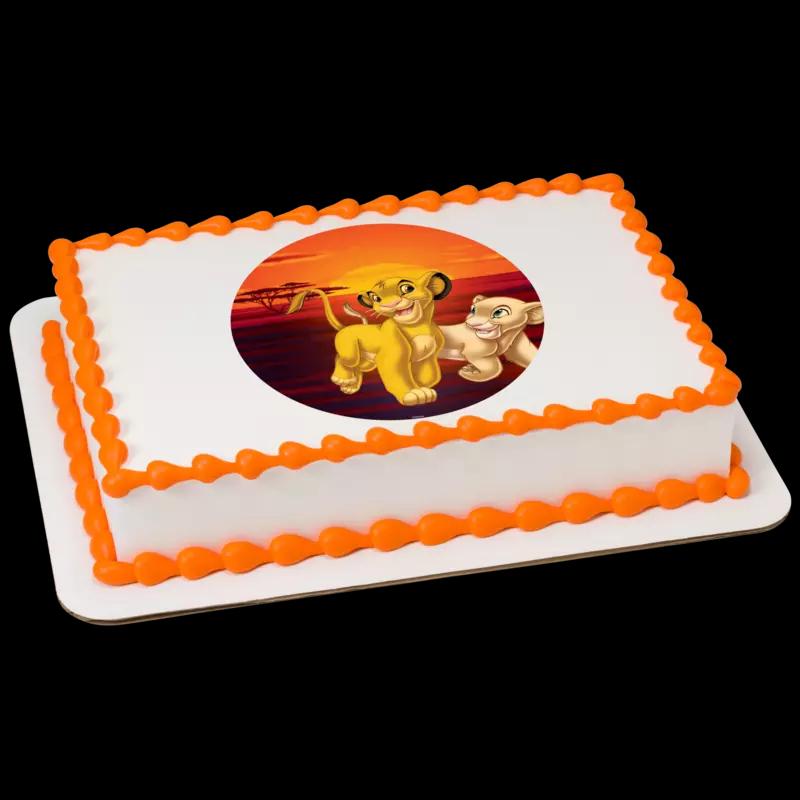 Disney The Lion King Simba and Nala Cake