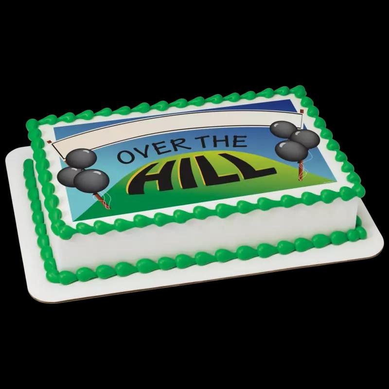 Over The Hill Banner Cake