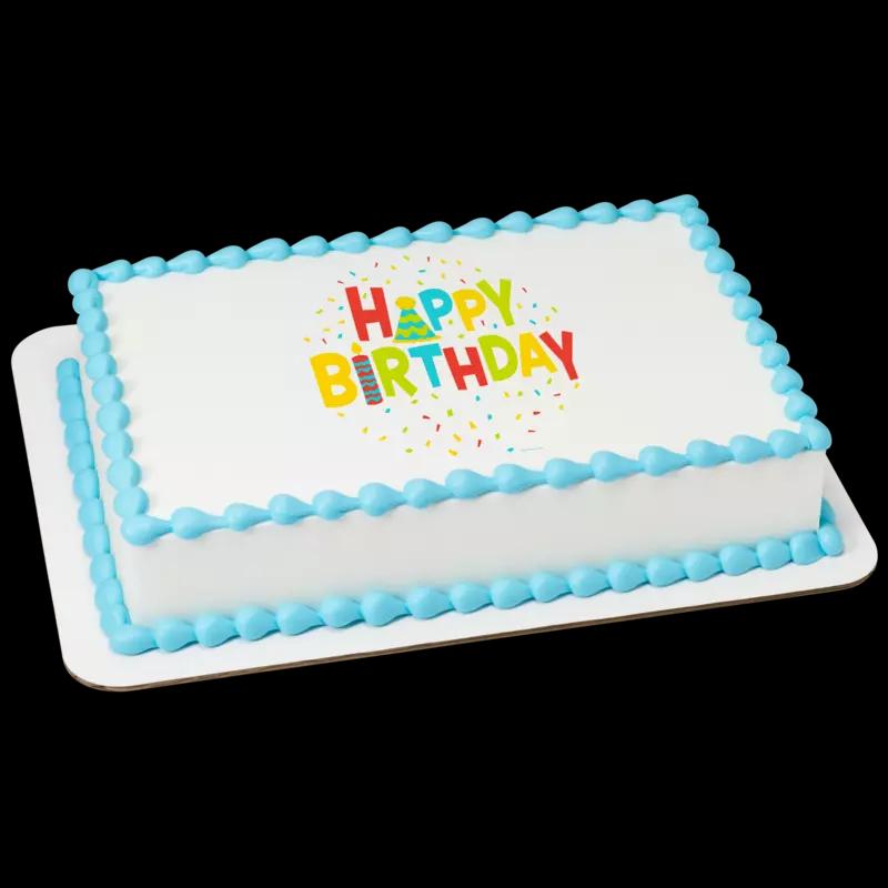 Very Happy Birthday Confetti Cake