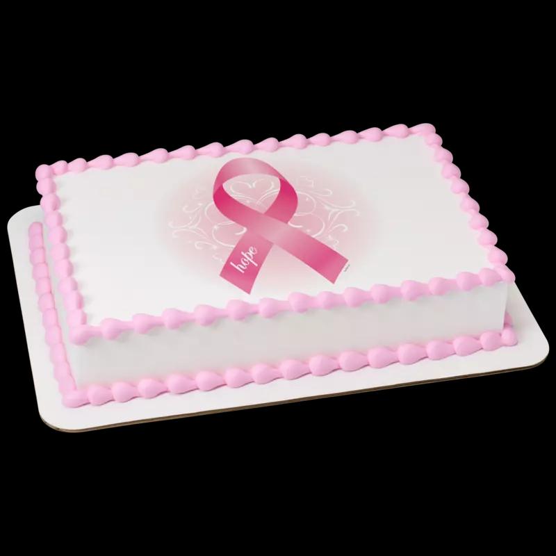 Breast Cancer Awareness Ribbon of Hope Cake