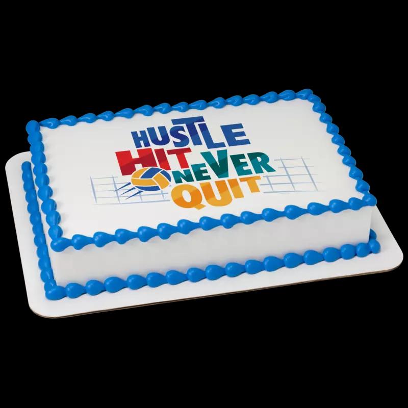 Hustle, Hit, Never Quit Cake