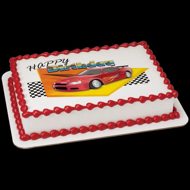 Birthday Race Car Cake