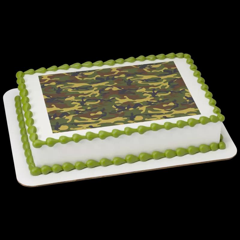 Green Camouflage Cake