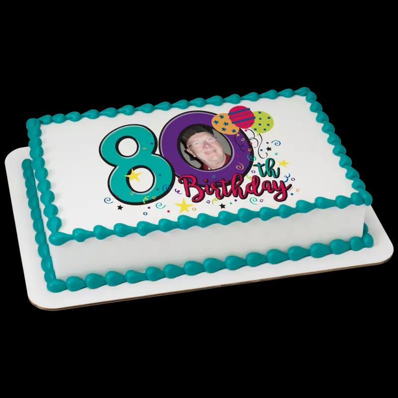 Happy 80th Birthday Cake