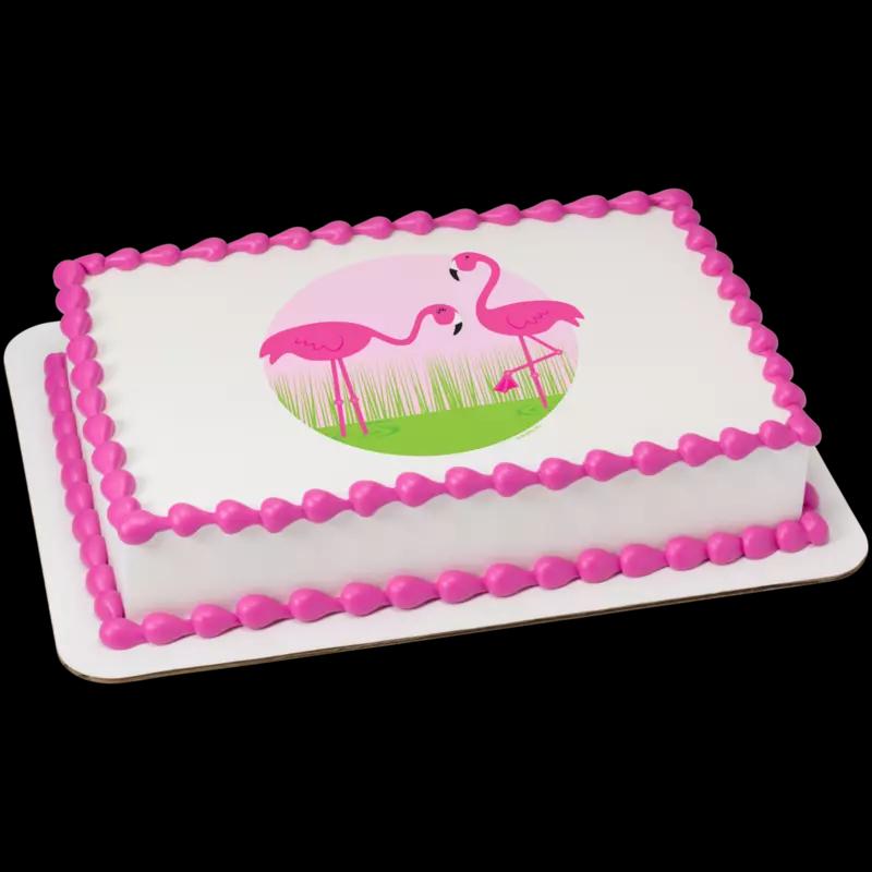 Pink Flamingos Cake